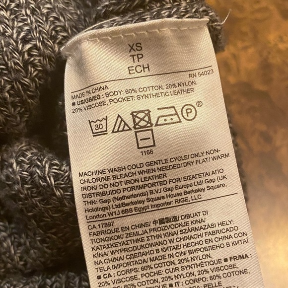 BANANA REPUBLIC Gray Turtlekneck Tunic Dress/ Top - Picture 5 of 6